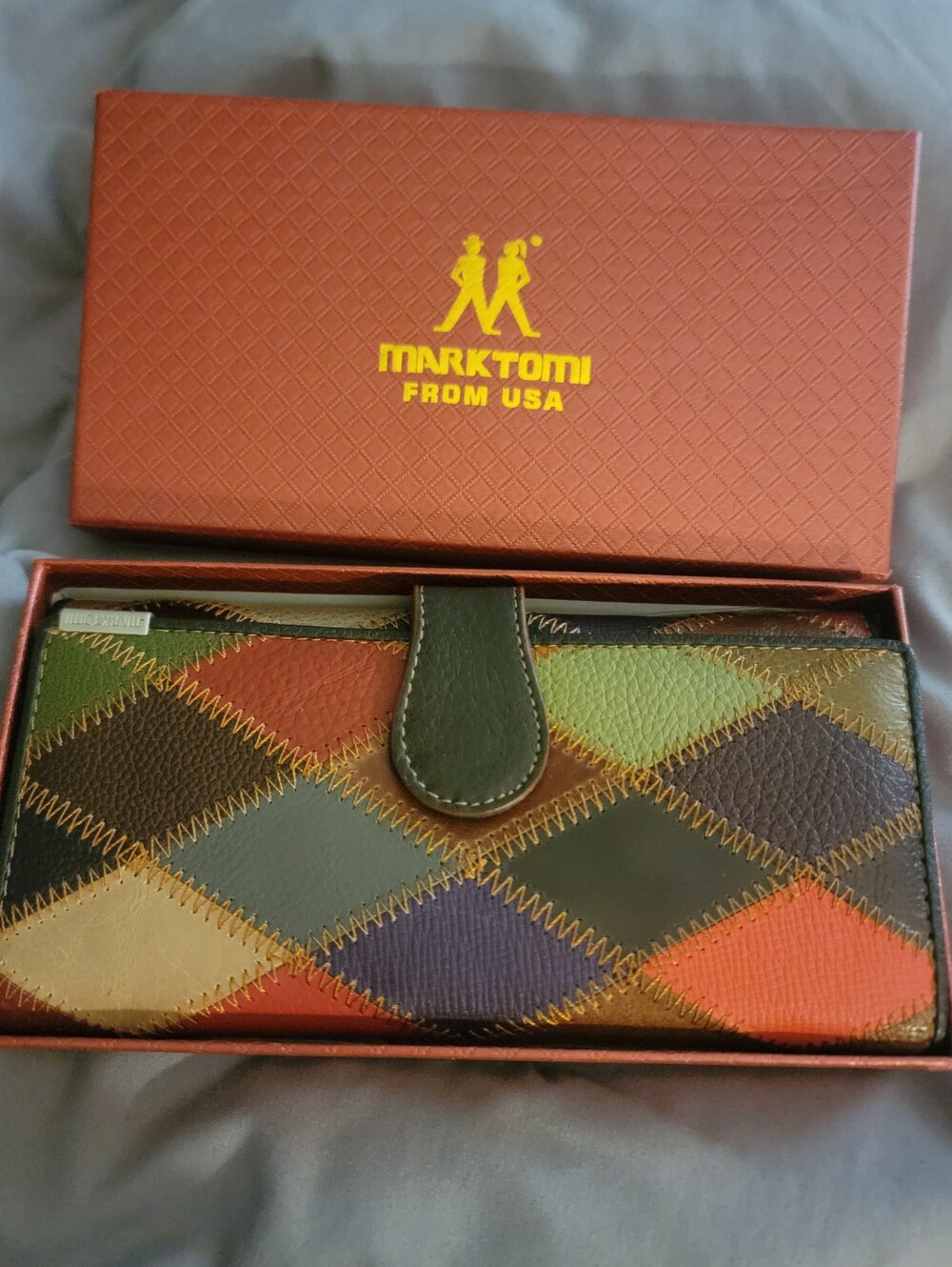 NWT Leather Patchwork Wallet